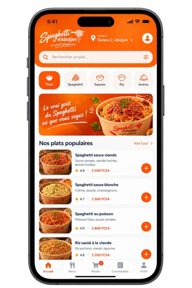 Spaghetti d'Abidjan mobile